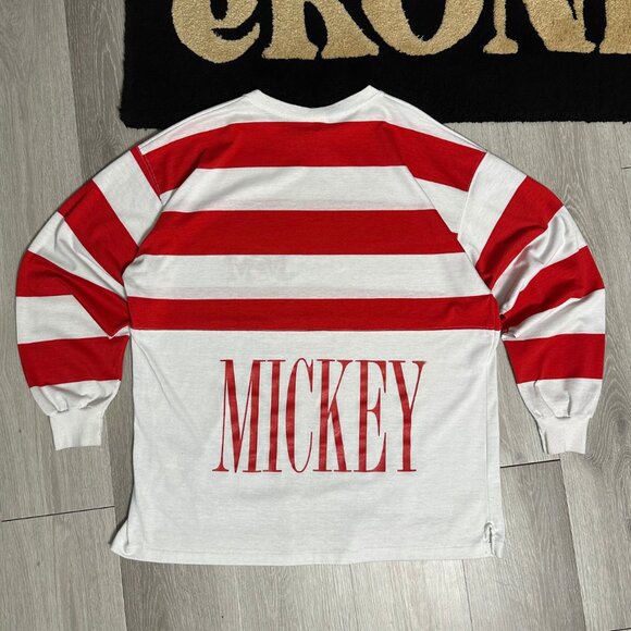 Disney Long Sleeve Red and White Tee - Picture 2 of 8